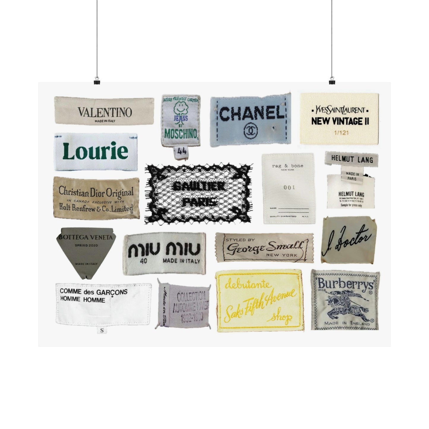 Labels Art Print