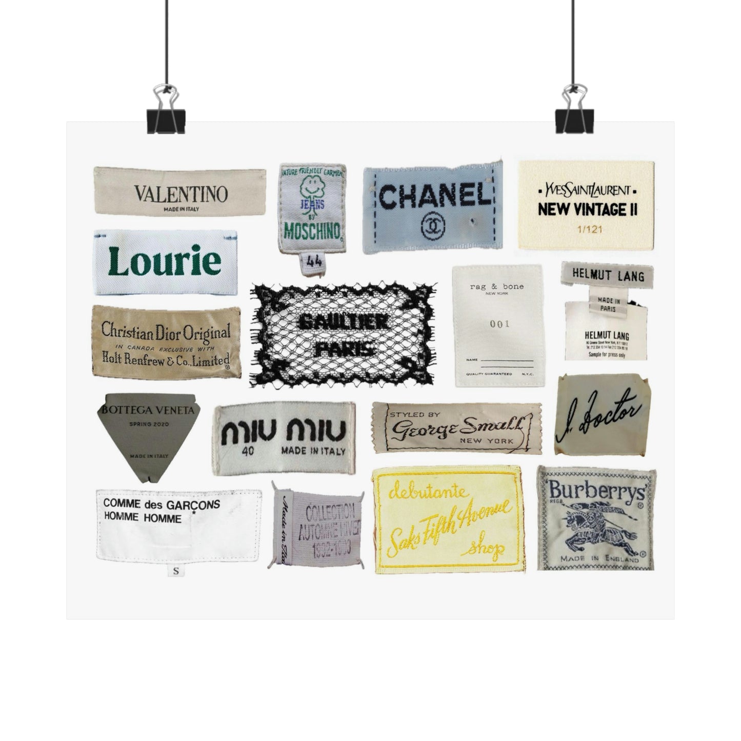 Labels Art Print