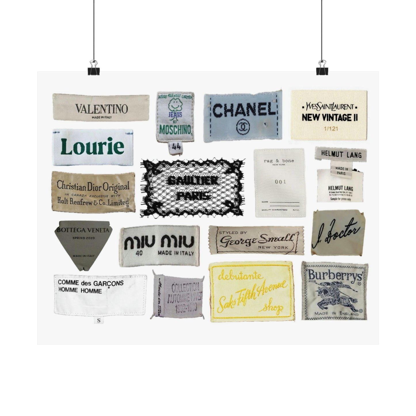 Labels Art Print